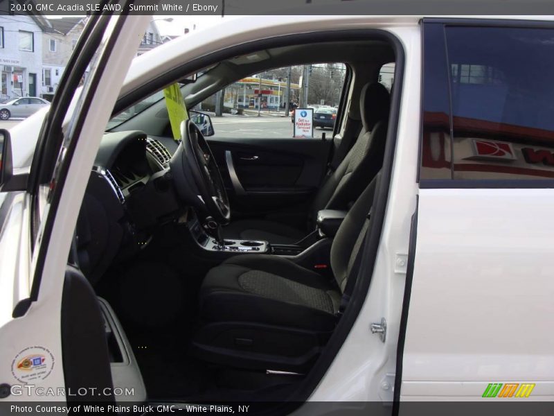 Summit White / Ebony 2010 GMC Acadia SLE AWD
