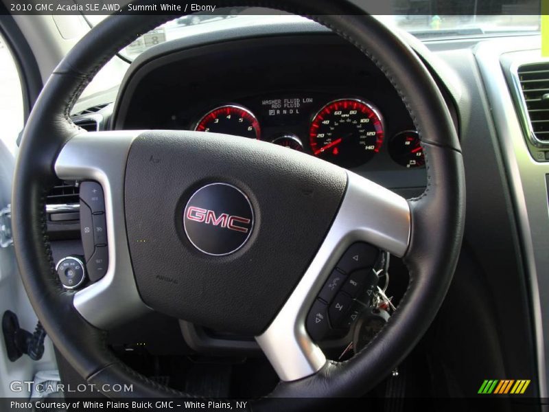 Summit White / Ebony 2010 GMC Acadia SLE AWD