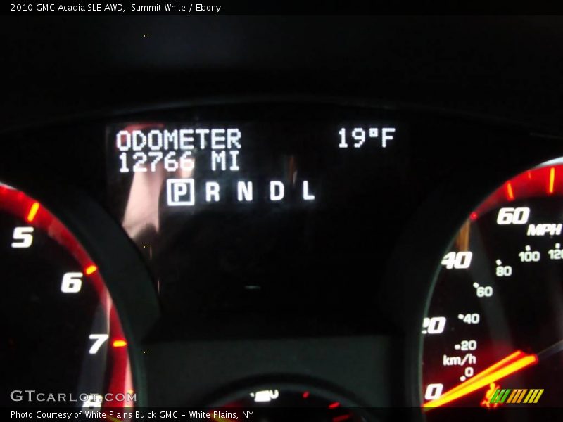 Summit White / Ebony 2010 GMC Acadia SLE AWD
