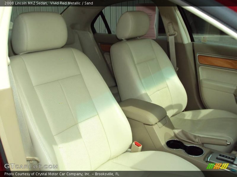 Vivid Red Metallic / Sand 2008 Lincoln MKZ Sedan