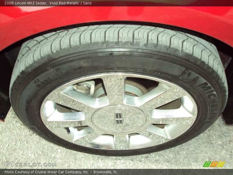 Vivid Red Metallic / Sand 2008 Lincoln MKZ Sedan