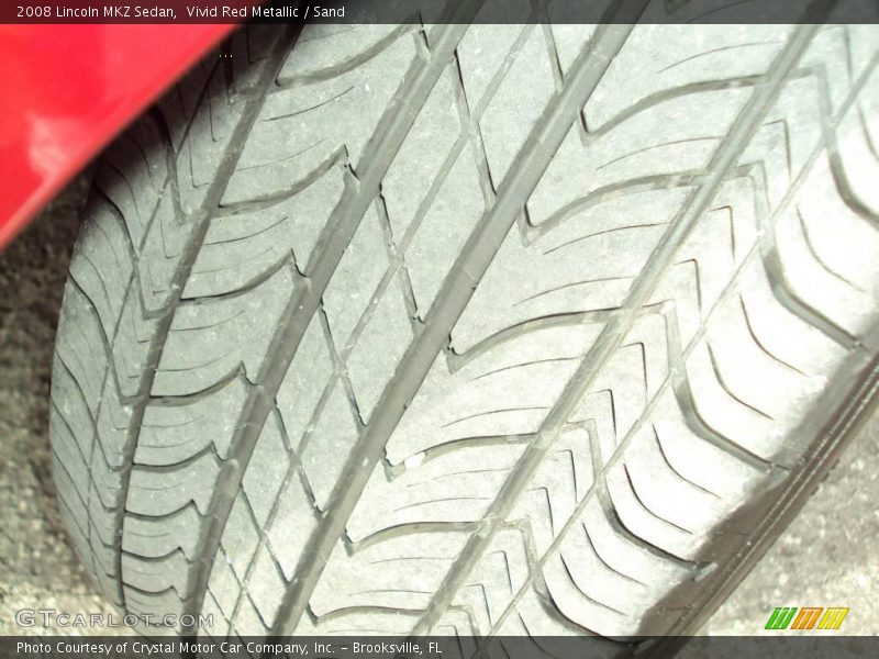 Vivid Red Metallic / Sand 2008 Lincoln MKZ Sedan