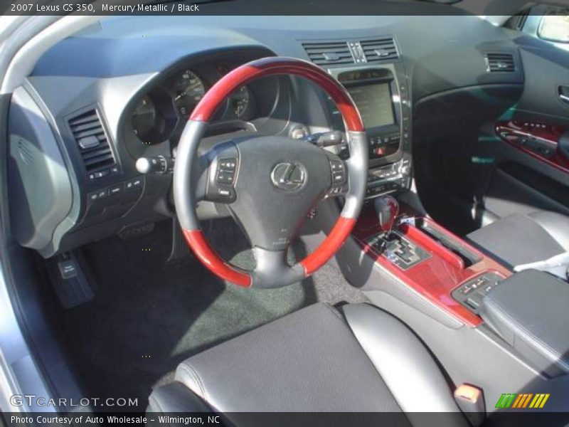Mercury Metallic / Black 2007 Lexus GS 350