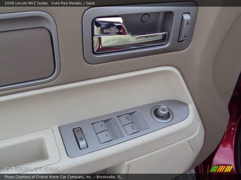 Vivid Red Metallic / Sand 2008 Lincoln MKZ Sedan