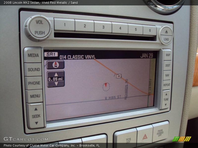 Vivid Red Metallic / Sand 2008 Lincoln MKZ Sedan