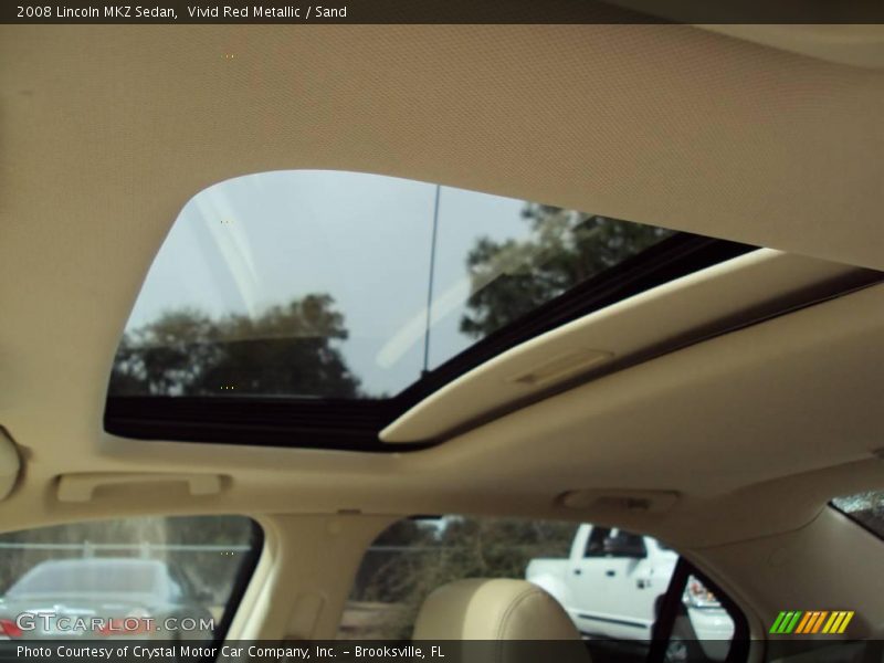 Vivid Red Metallic / Sand 2008 Lincoln MKZ Sedan