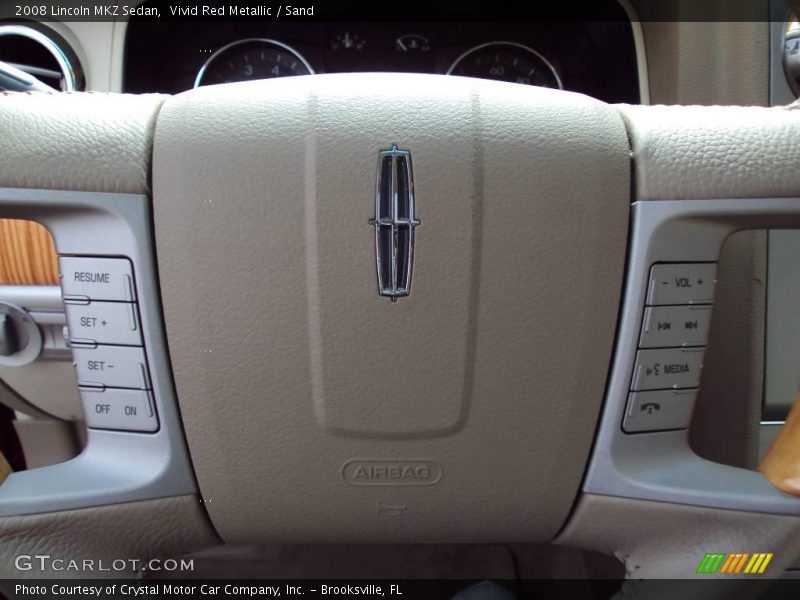 Vivid Red Metallic / Sand 2008 Lincoln MKZ Sedan