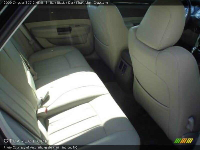 Brilliant Black / Dark Khaki/Light Graystone 2009 Chrysler 300 C HEMI