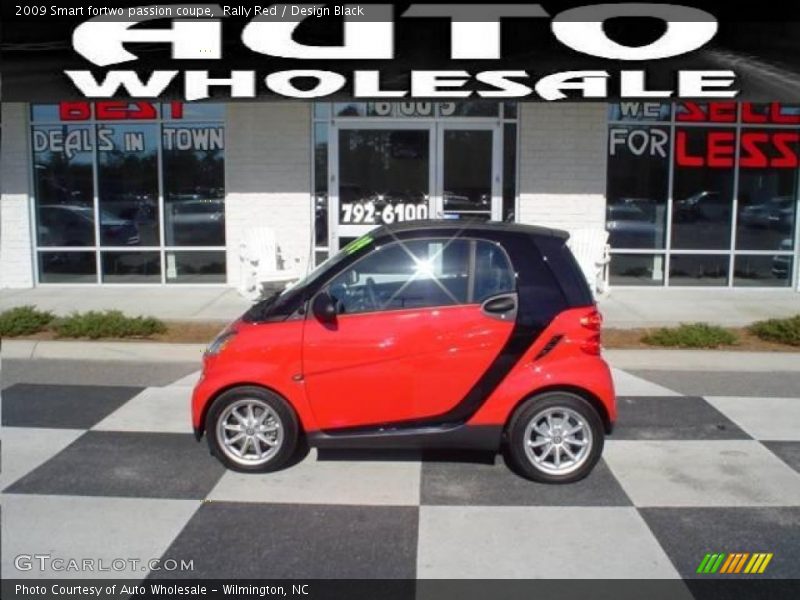 Rally Red / Design Black 2009 Smart fortwo passion coupe