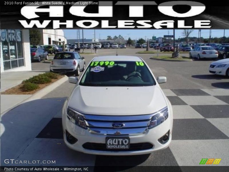 White Suede / Medium Light Stone 2010 Ford Fusion SE