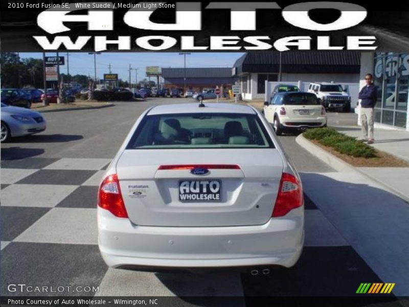 White Suede / Medium Light Stone 2010 Ford Fusion SE