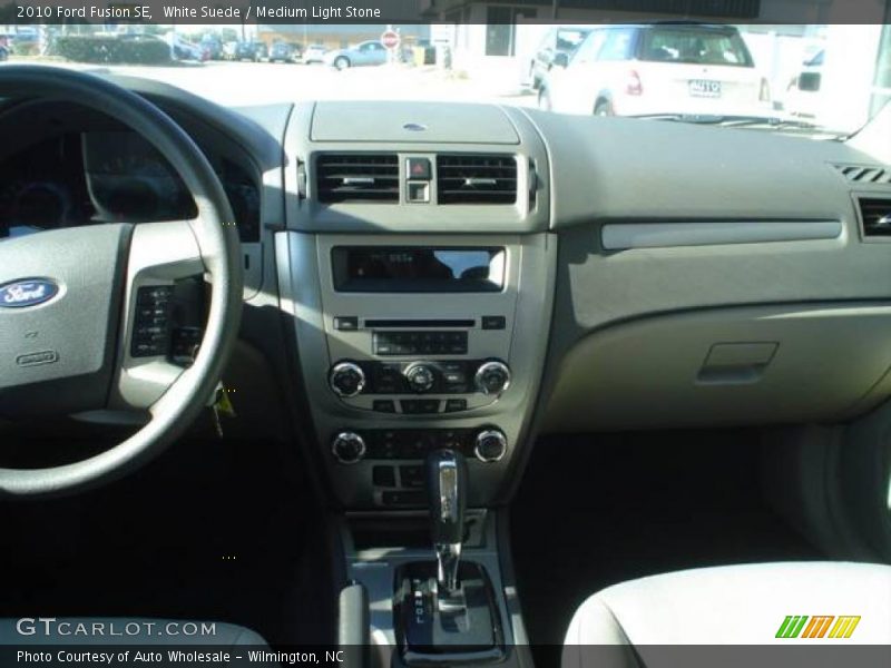 White Suede / Medium Light Stone 2010 Ford Fusion SE