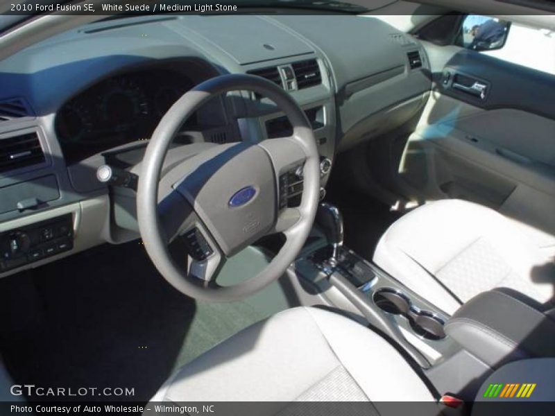 White Suede / Medium Light Stone 2010 Ford Fusion SE