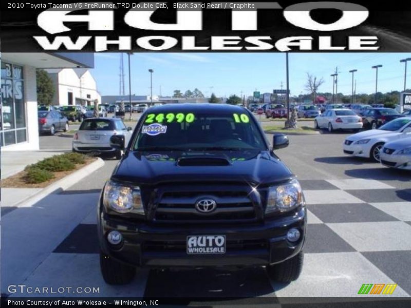 Black Sand Pearl / Graphite 2010 Toyota Tacoma V6 PreRunner TRD Double Cab
