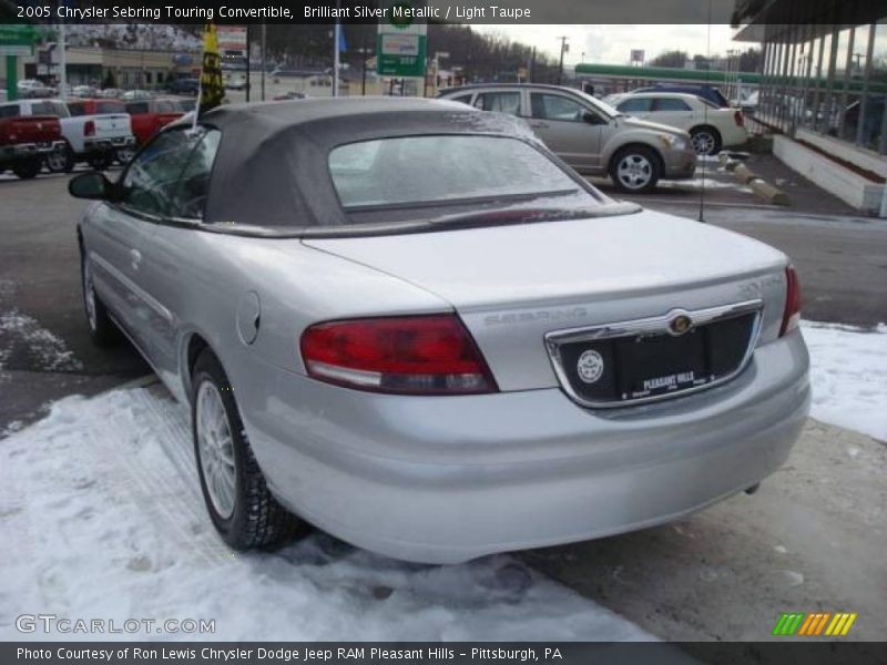 Brilliant Silver Metallic / Light Taupe 2005 Chrysler Sebring Touring Convertible