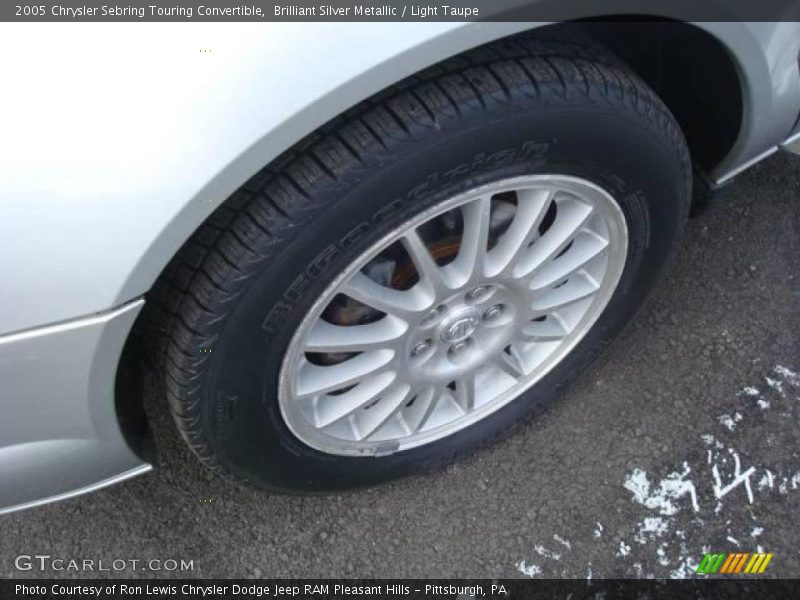 Brilliant Silver Metallic / Light Taupe 2005 Chrysler Sebring Touring Convertible