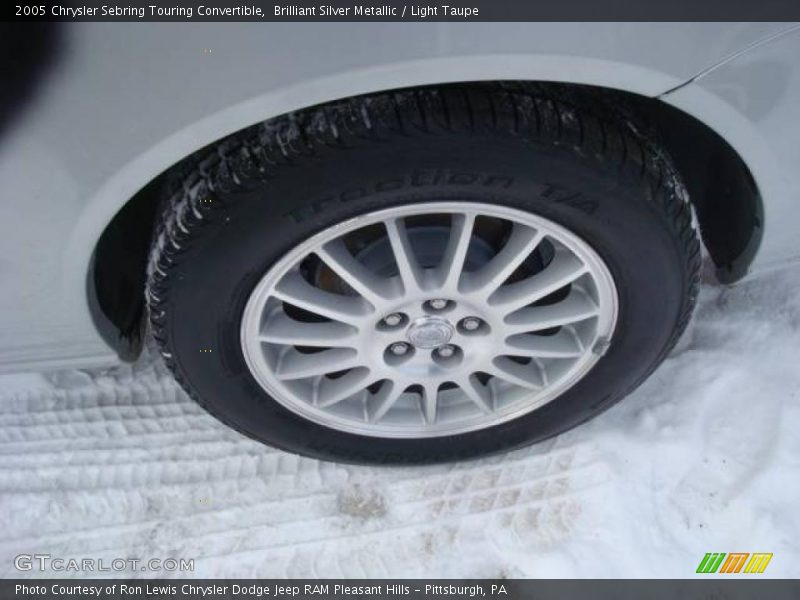 Brilliant Silver Metallic / Light Taupe 2005 Chrysler Sebring Touring Convertible