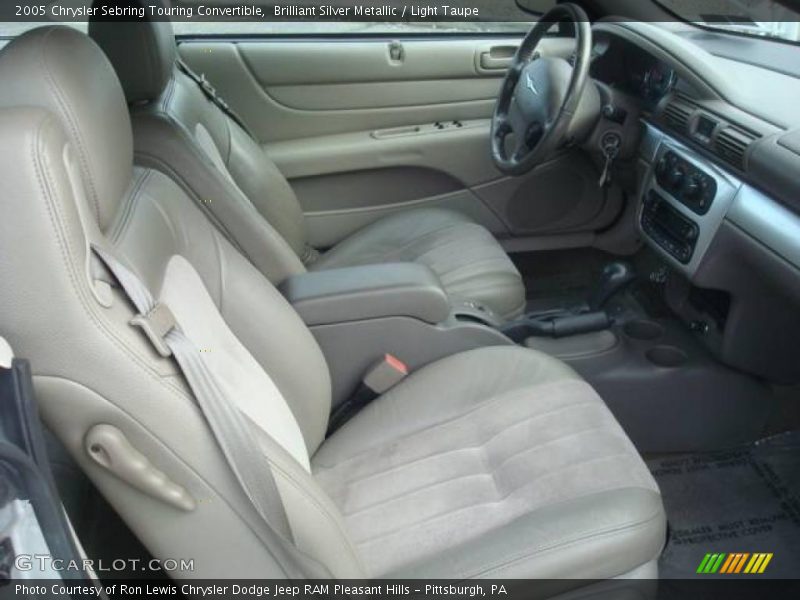 Brilliant Silver Metallic / Light Taupe 2005 Chrysler Sebring Touring Convertible