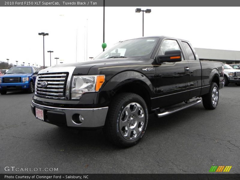 Tuxedo Black / Tan 2010 Ford F150 XLT SuperCab