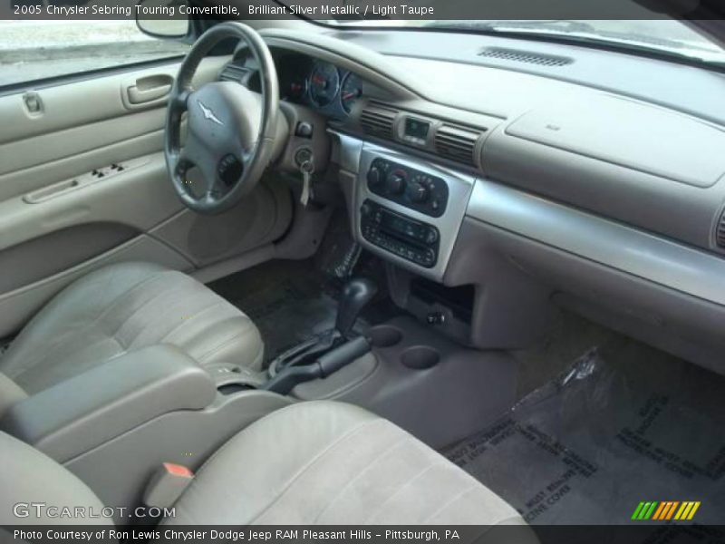 Brilliant Silver Metallic / Light Taupe 2005 Chrysler Sebring Touring Convertible