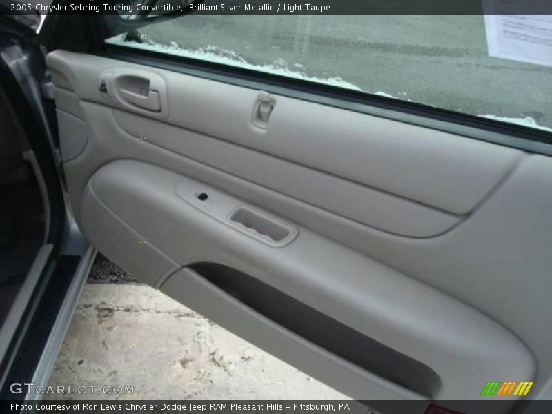 Brilliant Silver Metallic / Light Taupe 2005 Chrysler Sebring Touring Convertible