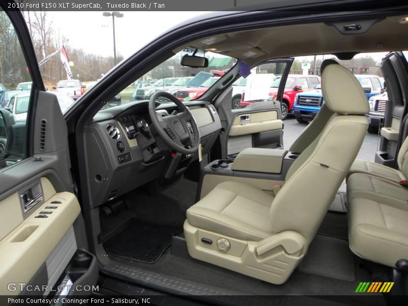 Tuxedo Black / Tan 2010 Ford F150 XLT SuperCab