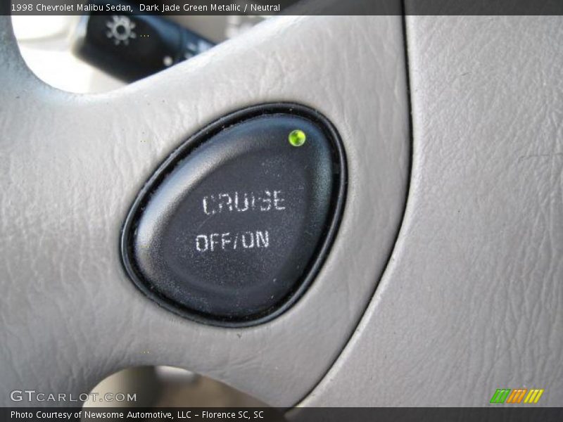 Dark Jade Green Metallic / Neutral 1998 Chevrolet Malibu Sedan