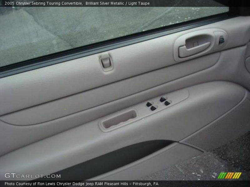 Brilliant Silver Metallic / Light Taupe 2005 Chrysler Sebring Touring Convertible