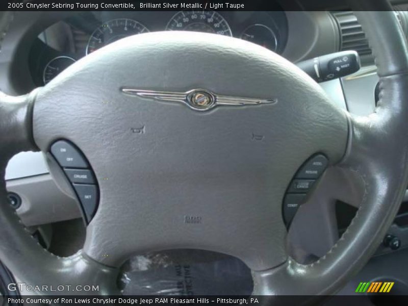 Brilliant Silver Metallic / Light Taupe 2005 Chrysler Sebring Touring Convertible