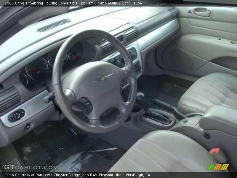 Brilliant Silver Metallic / Light Taupe 2005 Chrysler Sebring Touring Convertible