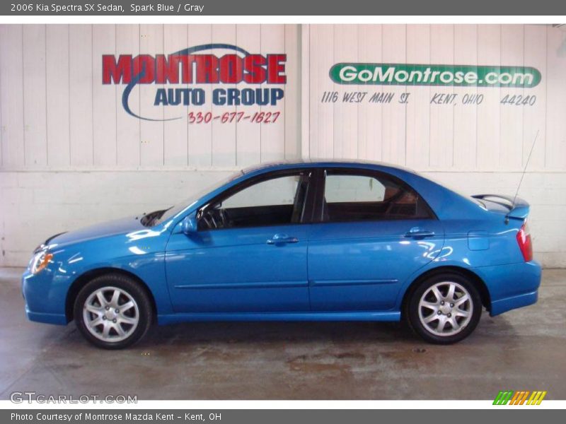 Spark Blue / Gray 2006 Kia Spectra SX Sedan