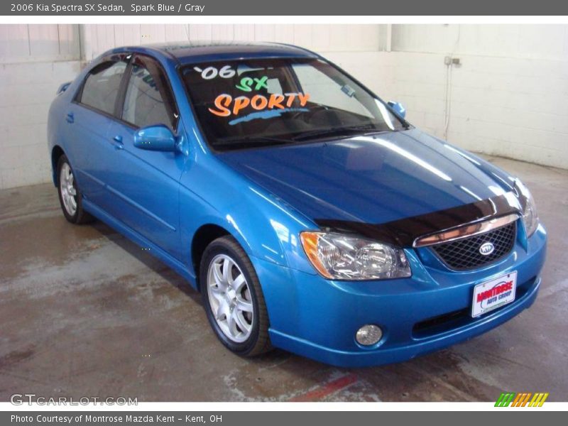 Spark Blue / Gray 2006 Kia Spectra SX Sedan