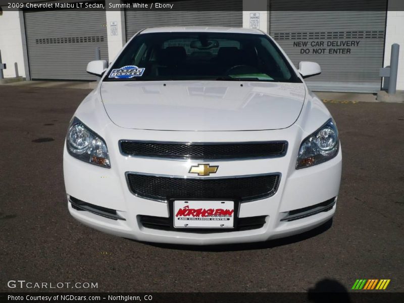 Summit White / Ebony 2009 Chevrolet Malibu LT Sedan