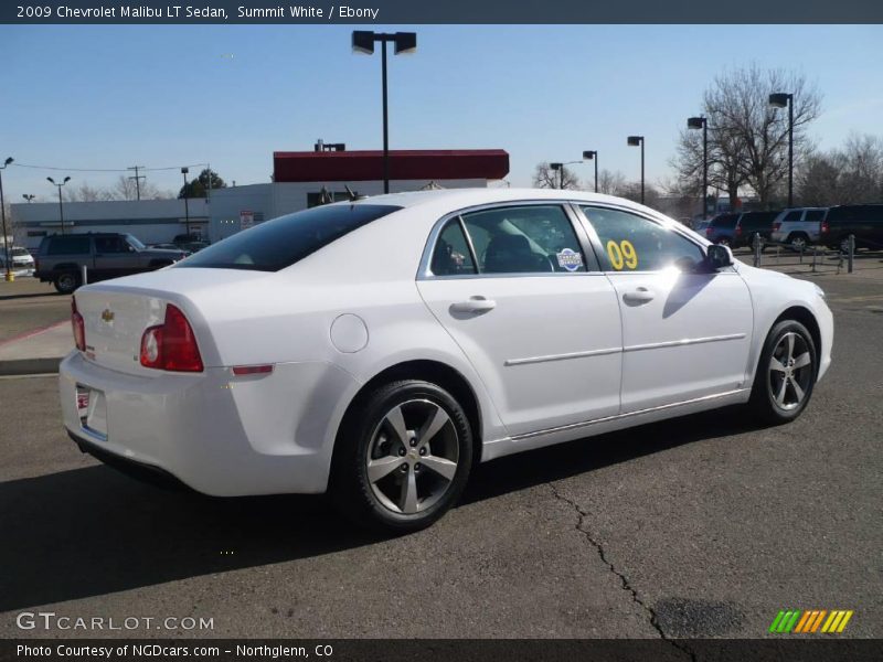 Summit White / Ebony 2009 Chevrolet Malibu LT Sedan