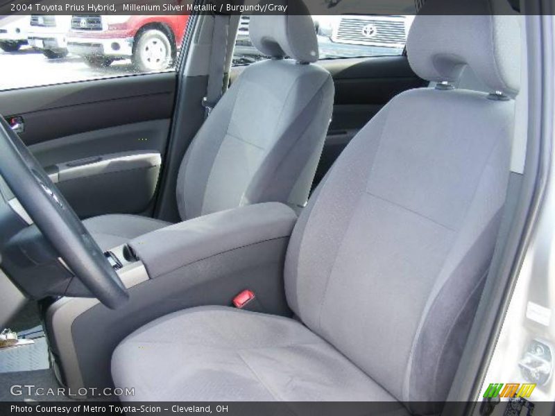 Millenium Silver Metallic / Burgundy/Gray 2004 Toyota Prius Hybrid