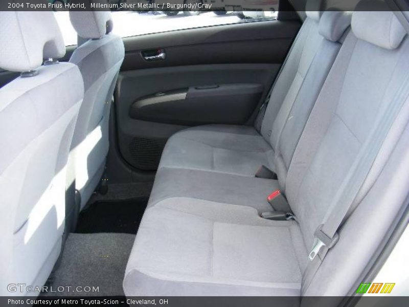 Millenium Silver Metallic / Burgundy/Gray 2004 Toyota Prius Hybrid