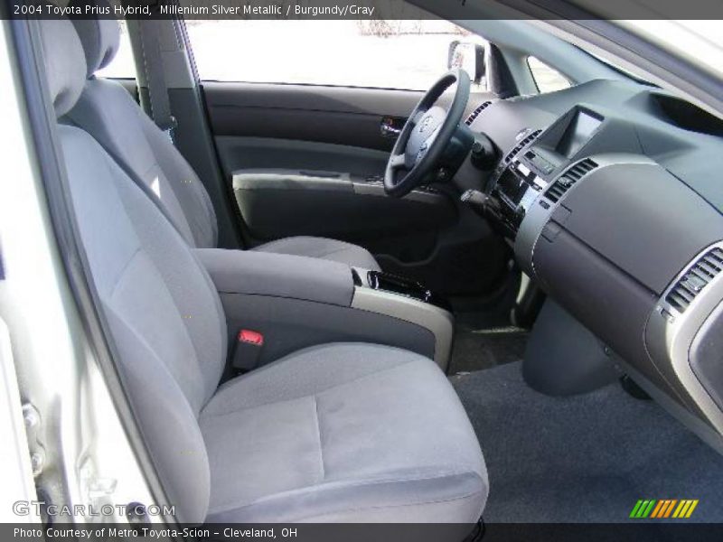 Millenium Silver Metallic / Burgundy/Gray 2004 Toyota Prius Hybrid