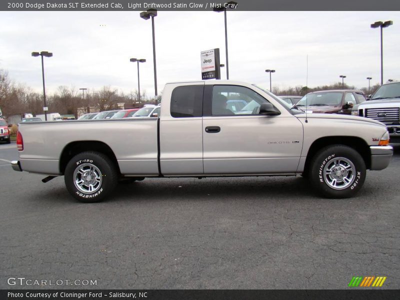 Light Driftwood Satin Glow / Mist Gray 2000 Dodge Dakota SLT Extended Cab