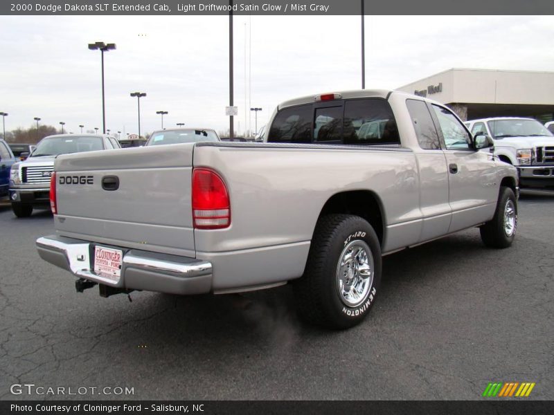 Light Driftwood Satin Glow / Mist Gray 2000 Dodge Dakota SLT Extended Cab