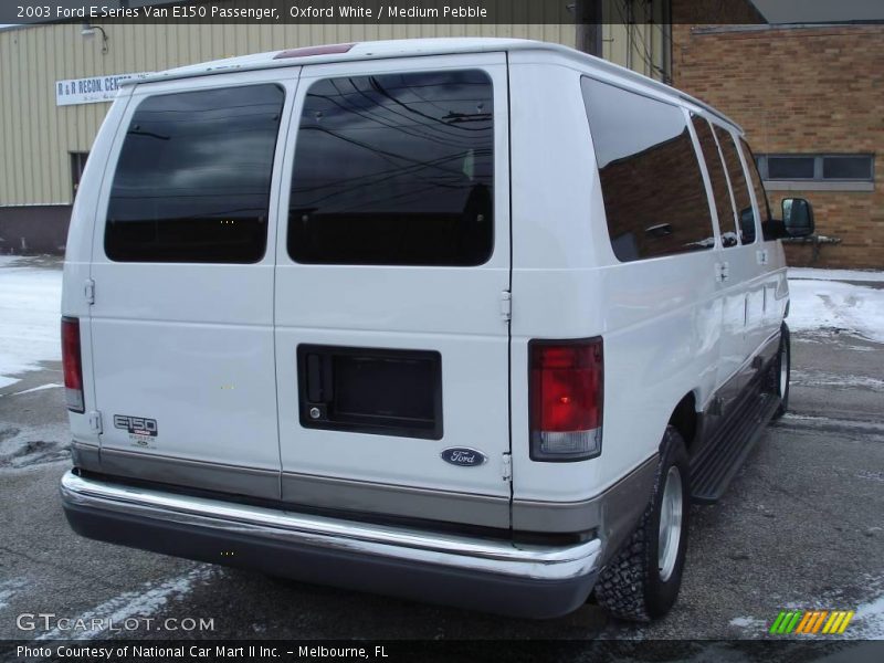 Oxford White / Medium Pebble 2003 Ford E Series Van E150 Passenger