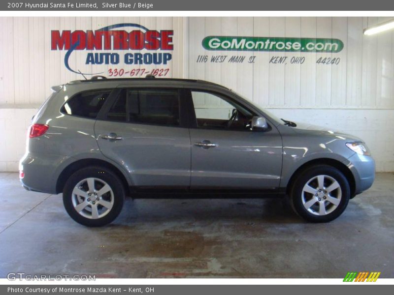Silver Blue / Beige 2007 Hyundai Santa Fe Limited