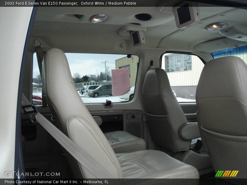 Oxford White / Medium Pebble 2003 Ford E Series Van E150 Passenger