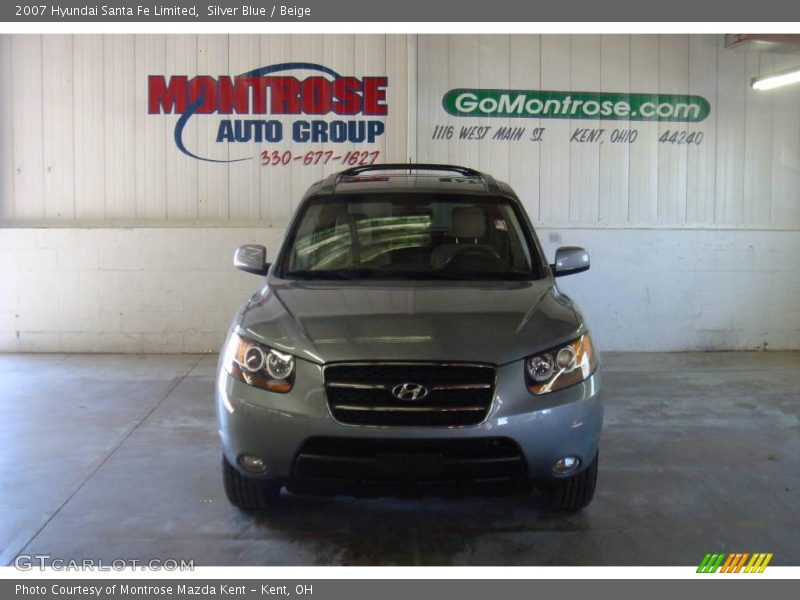 Silver Blue / Beige 2007 Hyundai Santa Fe Limited