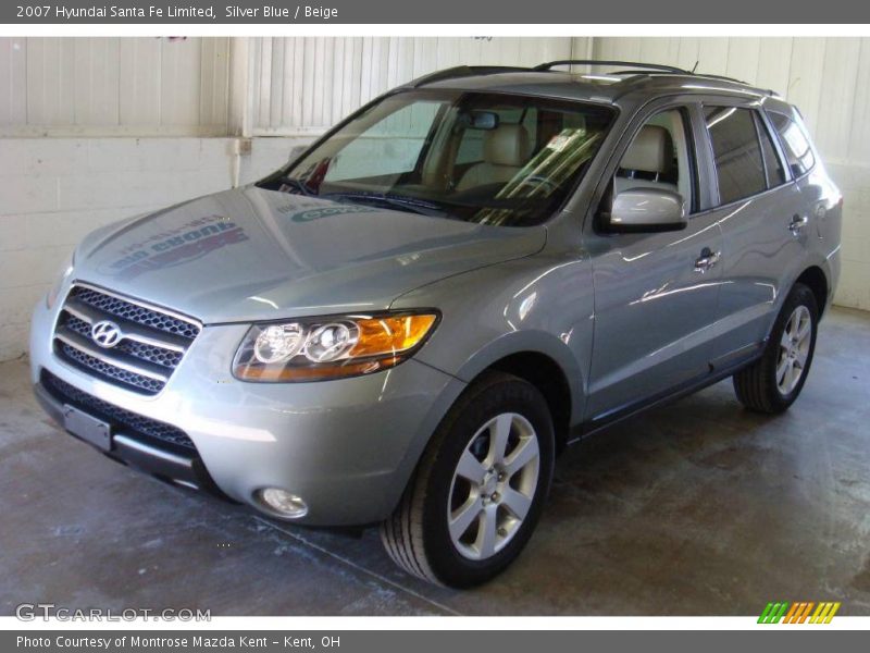 Silver Blue / Beige 2007 Hyundai Santa Fe Limited