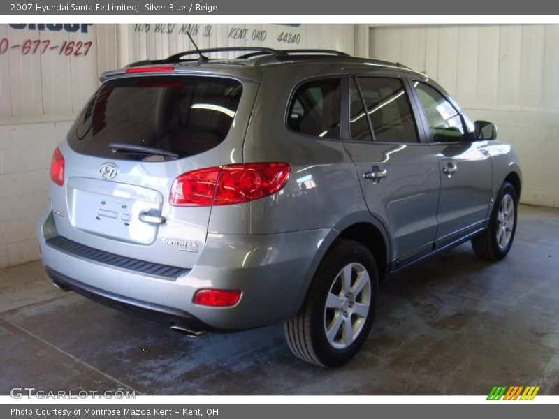 Silver Blue / Beige 2007 Hyundai Santa Fe Limited