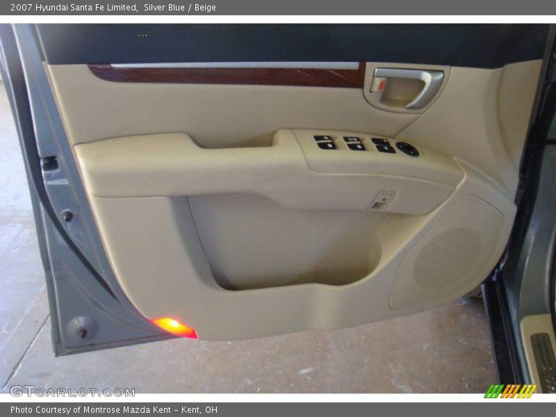 Silver Blue / Beige 2007 Hyundai Santa Fe Limited