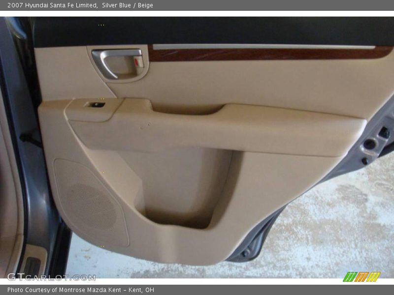 Silver Blue / Beige 2007 Hyundai Santa Fe Limited
