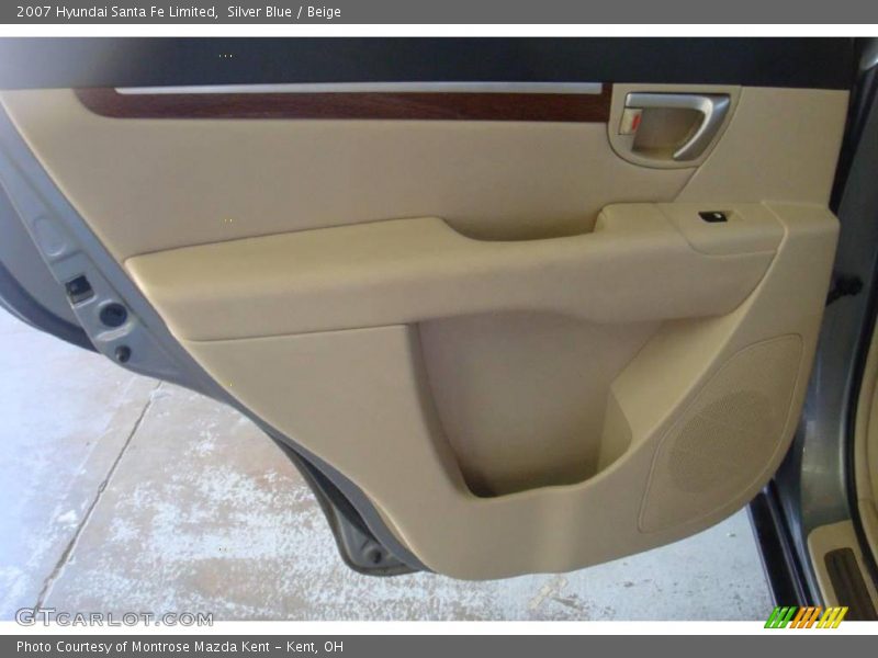 Silver Blue / Beige 2007 Hyundai Santa Fe Limited
