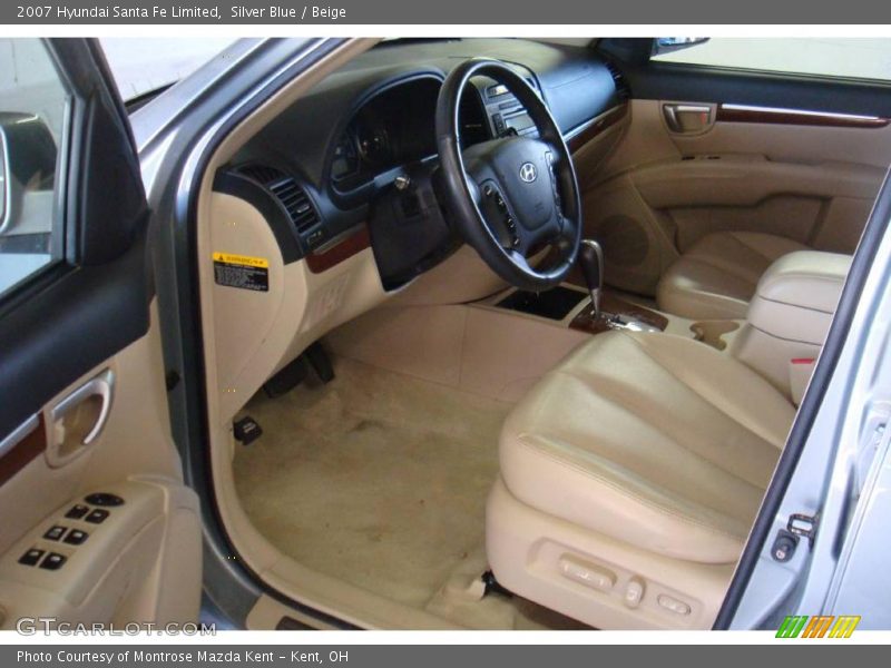 Silver Blue / Beige 2007 Hyundai Santa Fe Limited