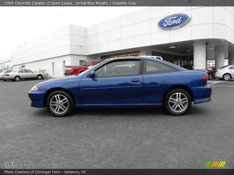Arrival Blue Metallic / Graphite Gray 2005 Chevrolet Cavalier LS Sport Coupe